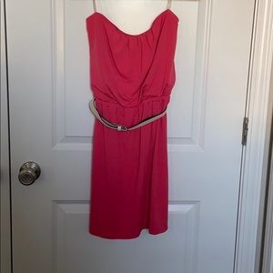 Three Pink Hearts strapless summer dress